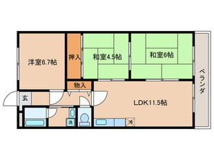 グラシィオ草津の物件間取画像